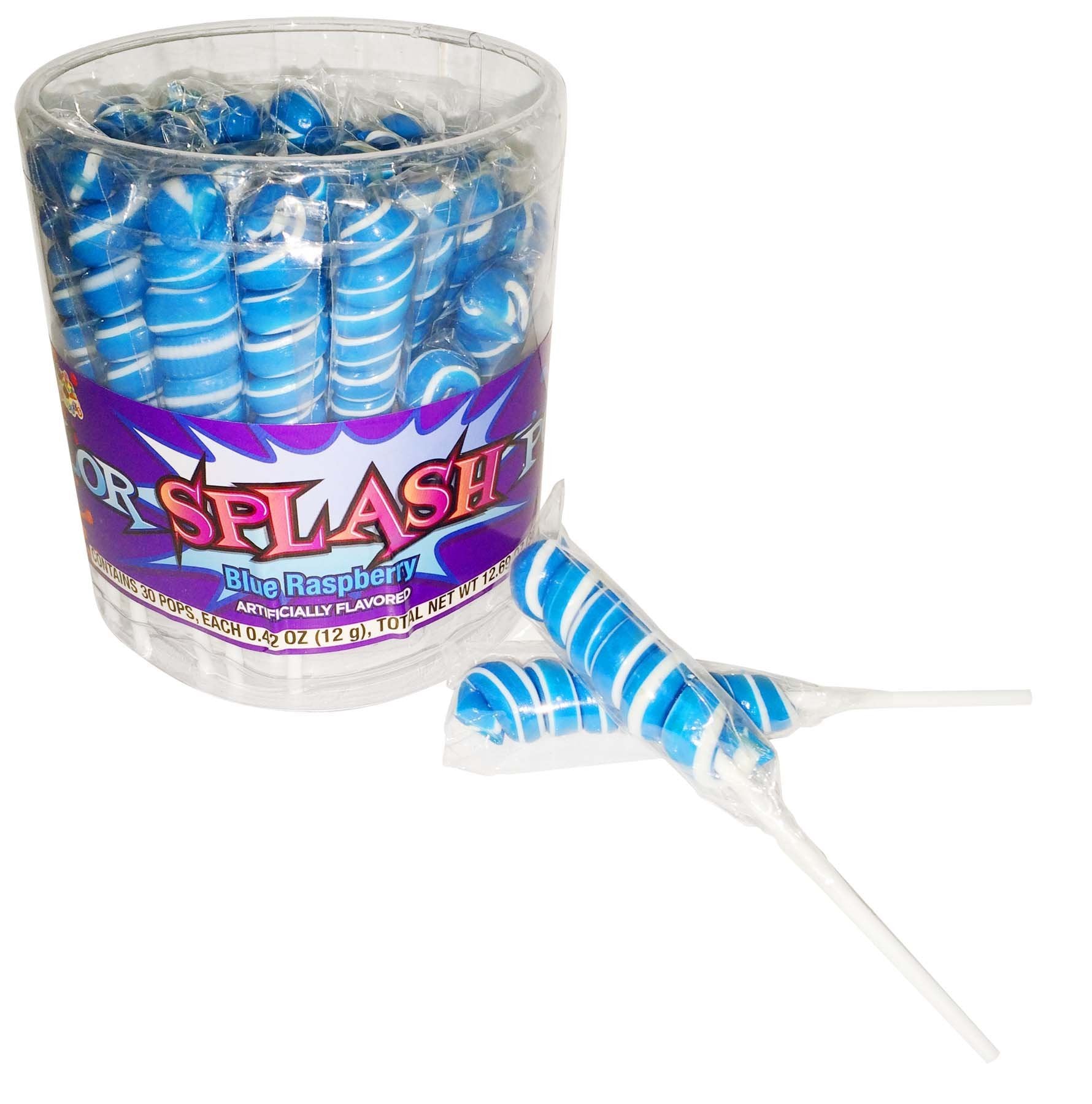 Product image of COLORSPLASH LOLLIPOPS Blue Raspberry Lollipops Jar 30 Pops 12.69 oz 12.69 oz